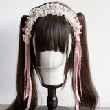 Multi-Color Lolita Handmade Ballet Lace Doll Headband