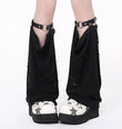 Crazygirl Goth Punk Dark Shattered Long Socks Leg Warmer