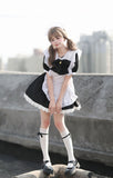 Japanese Cute Lolita Bunny Girl Cosplay Costume - Black and White Maid Dress