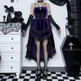 Historical Victorian Goth Velvet Slim Cross Dress