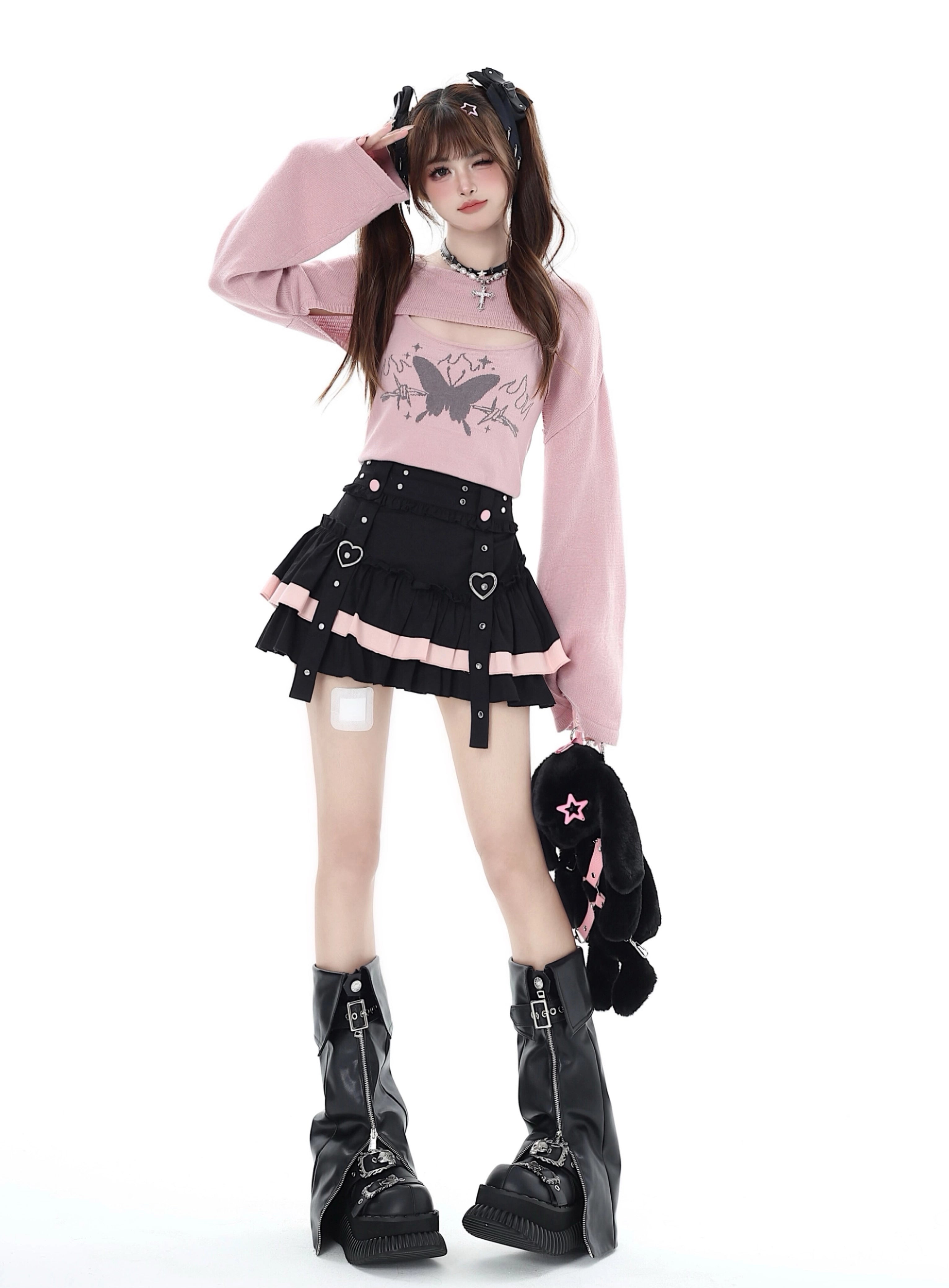 Crazygirl Kawaii Japanese Cute Versatile Short Skirt