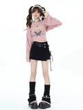 CrazyGirl Kawaii Pure Lust Two-Piece Knitted Top Long Sleeves