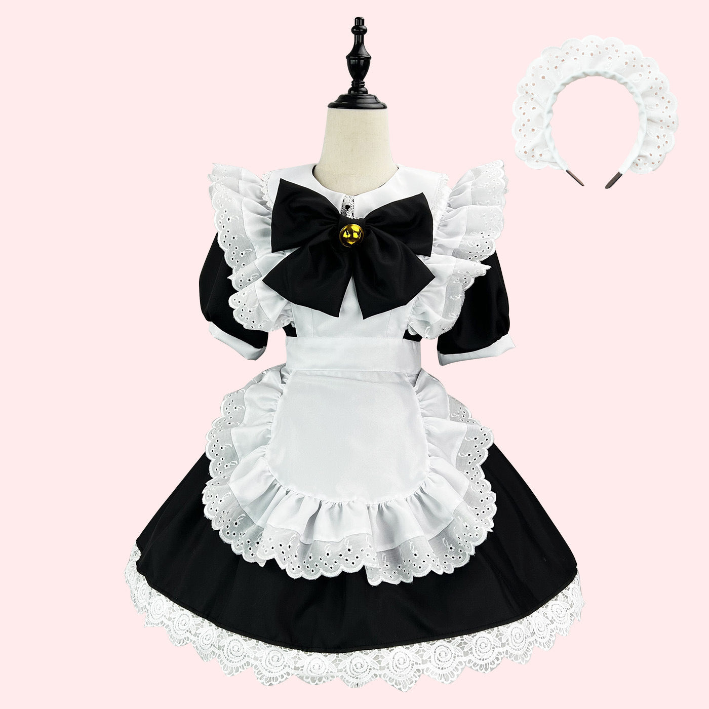 Japanese Cute Lolita Bunny Girl Cosplay Costume - Black and White Maid Dress