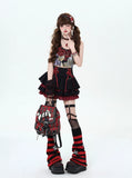 crazygirl [rebellious period] original y2k sweet cool yabi girl lace tutu cake skirt