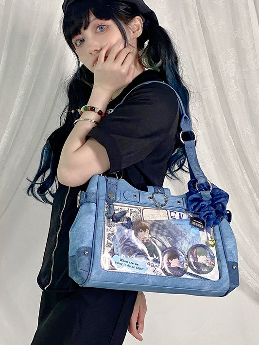 DRDR Original Design Bliss Wasteland Shoulder Bag - Locomotive Style Daily Commuter Sweet Cool