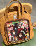 BabyFaceGirl Kawaii Ita Messenger Bag Large Capacity Pin Collection Bag Daily Shoulder Bag