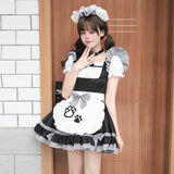 New Cat Girl Maid Costume Cosplay Plus Size Women's Clothing - Japanese Cute Black and White Classic Maid