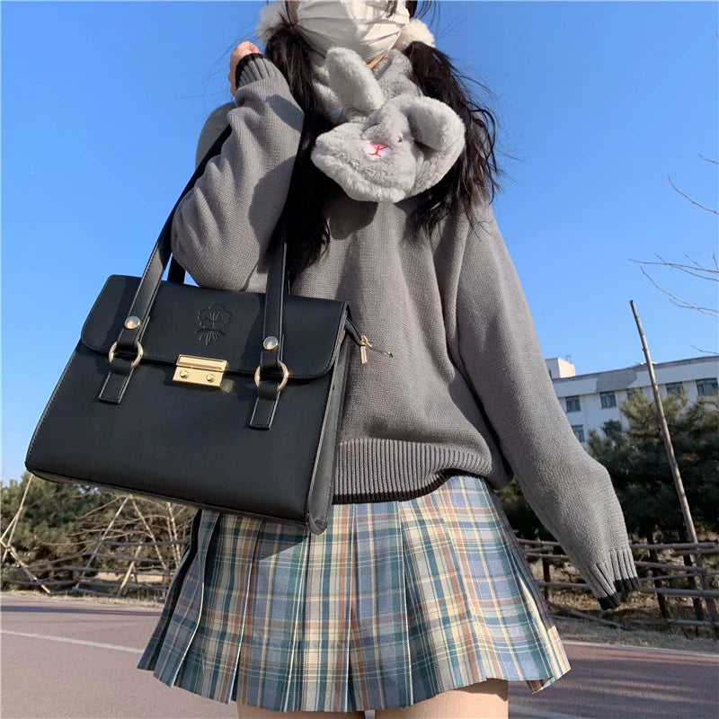 Seraphim Kawaii Lolita Japanese College Messenger Bag JK Student Uniform Style