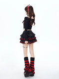 Crazygirl Goth Punk Dark Anti-Light Short Skirt