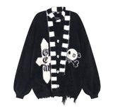 crazygirl [doomsday sea fog] original design subculture imitation mink fur niche cardigan sweater scarf scarf