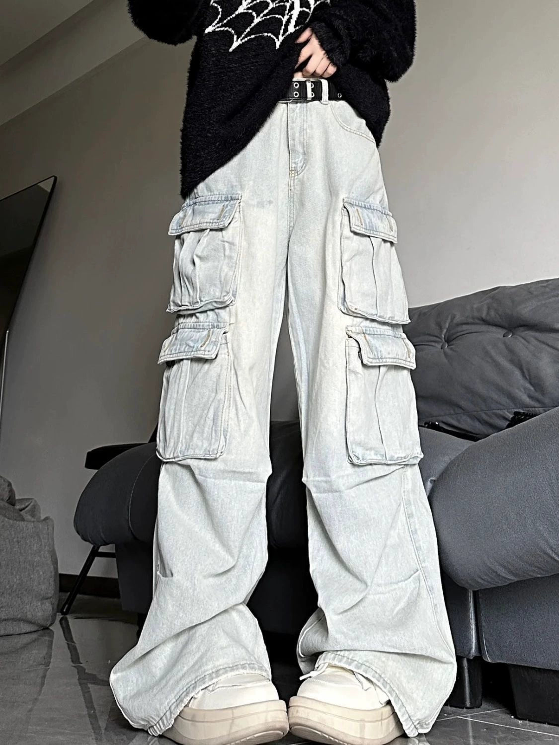 High-Street Loose Cargo Jeans