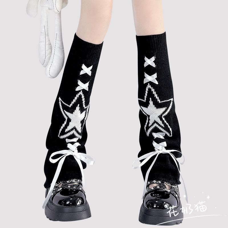 Y2K Subculture Star Bow Leg Glove