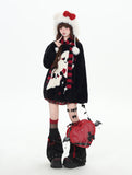 crazygirl [Ghost Paradise] subculture cute, soft and versatile imitation mink hair pullover scarf sweater