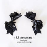 Original wings Lolita dark doll double ponytail hair ornament hot girl goth chain bud series mass production pair hairpin