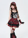 crazygirl [sabotage senpai] original punk rock babes subculture plaid heavy industry cake skirt