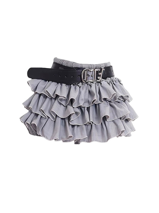 y2k cake skirt subculture women's summer american vintage millennial hottie abi puffy pleated skirt