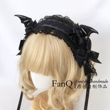 Dark Lolita Gothic Wings Devil Hairband Hairpin