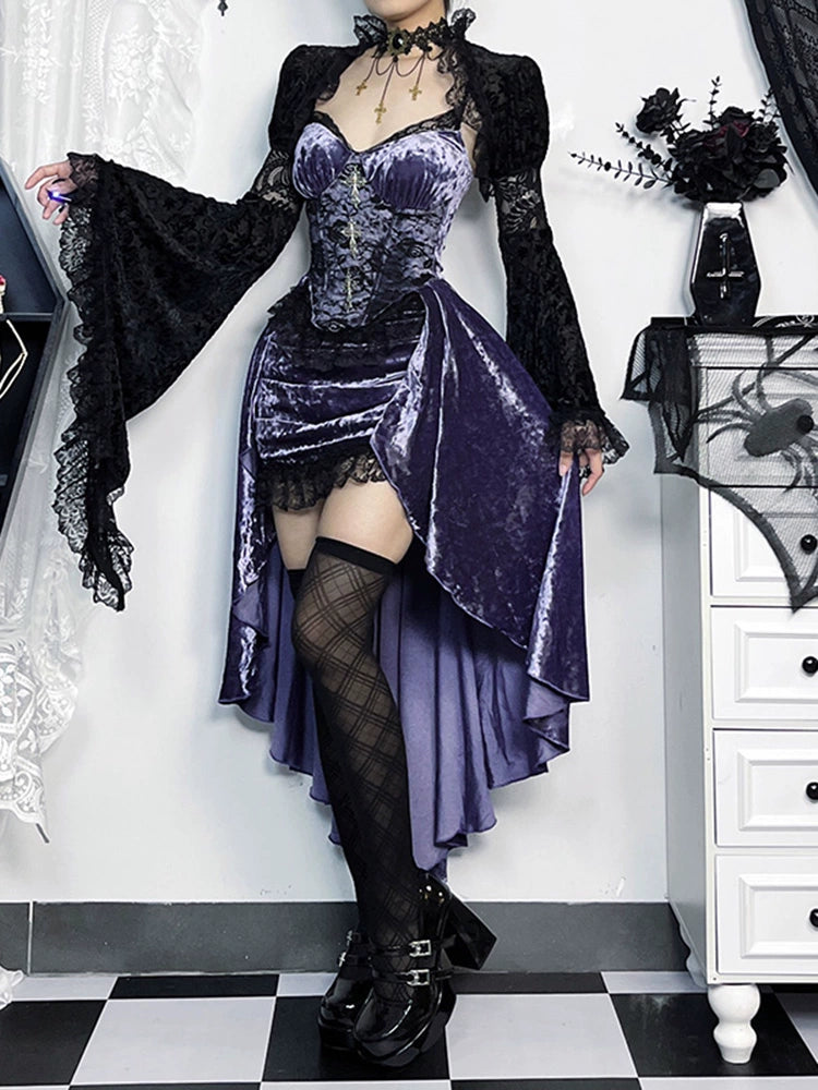 Gothic Purple Sassy Babes Dress Lolita Sundress