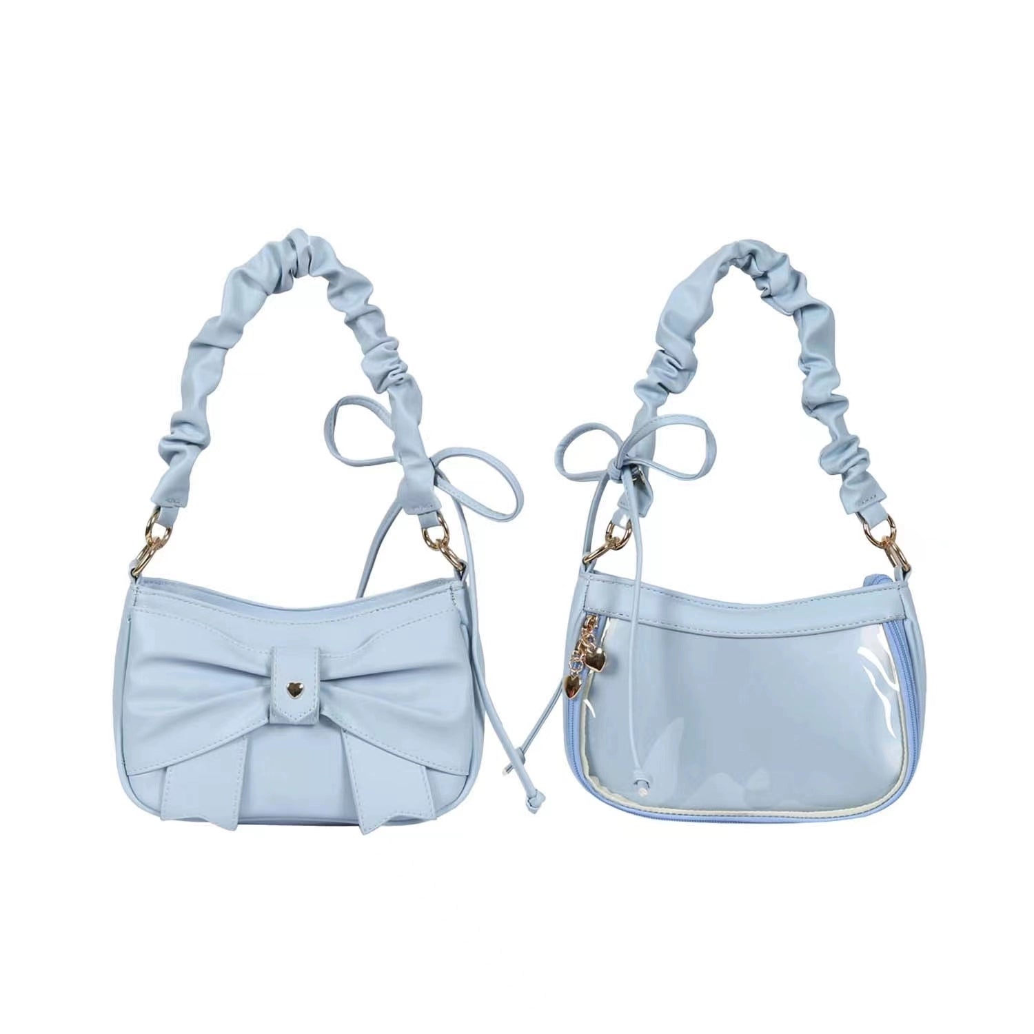 Seraphim Kawaii Small Sweet Lolita Bow Bag Japanese Shoulder & Diagonal Armpit Ita Bag