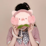 DRDR Kawaii Lolita Plush Pig Peach One-Shoulder Messenger Bag