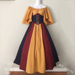 Historical Medieval Long Dress Short Flying Sleeves