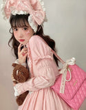 BabyFaceGirl Kawaii Elegant Shoulder Diamond Bag Lolita Commuter Exquisite Handbag