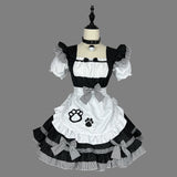 New Cat Girl Maid Costume Cosplay Plus Size Women's Clothing - Japanese Cute Black and White Classic Maid