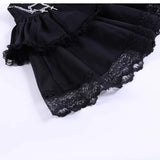 Y2K Gothic Lolita Double Dress Skirt Punk Cake Subculture Puffy