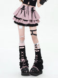 crazygirl [rebellious period] original y2k sweet cool yabi girl lace tutu cake skirt