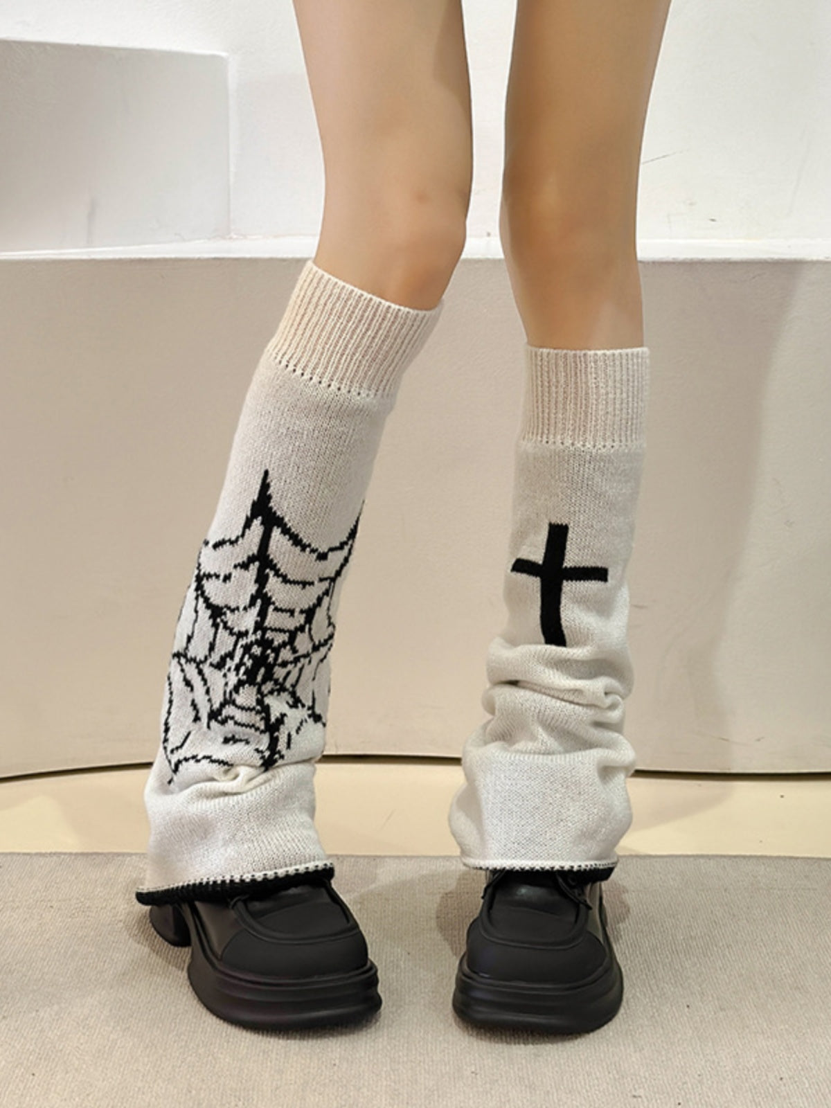 Spider Web Cross Flare Leg Covers