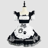 New Cat Girl Maid Costume Cosplay Plus Size Women's Clothing - Japanese Cute Black and White Classic Maid