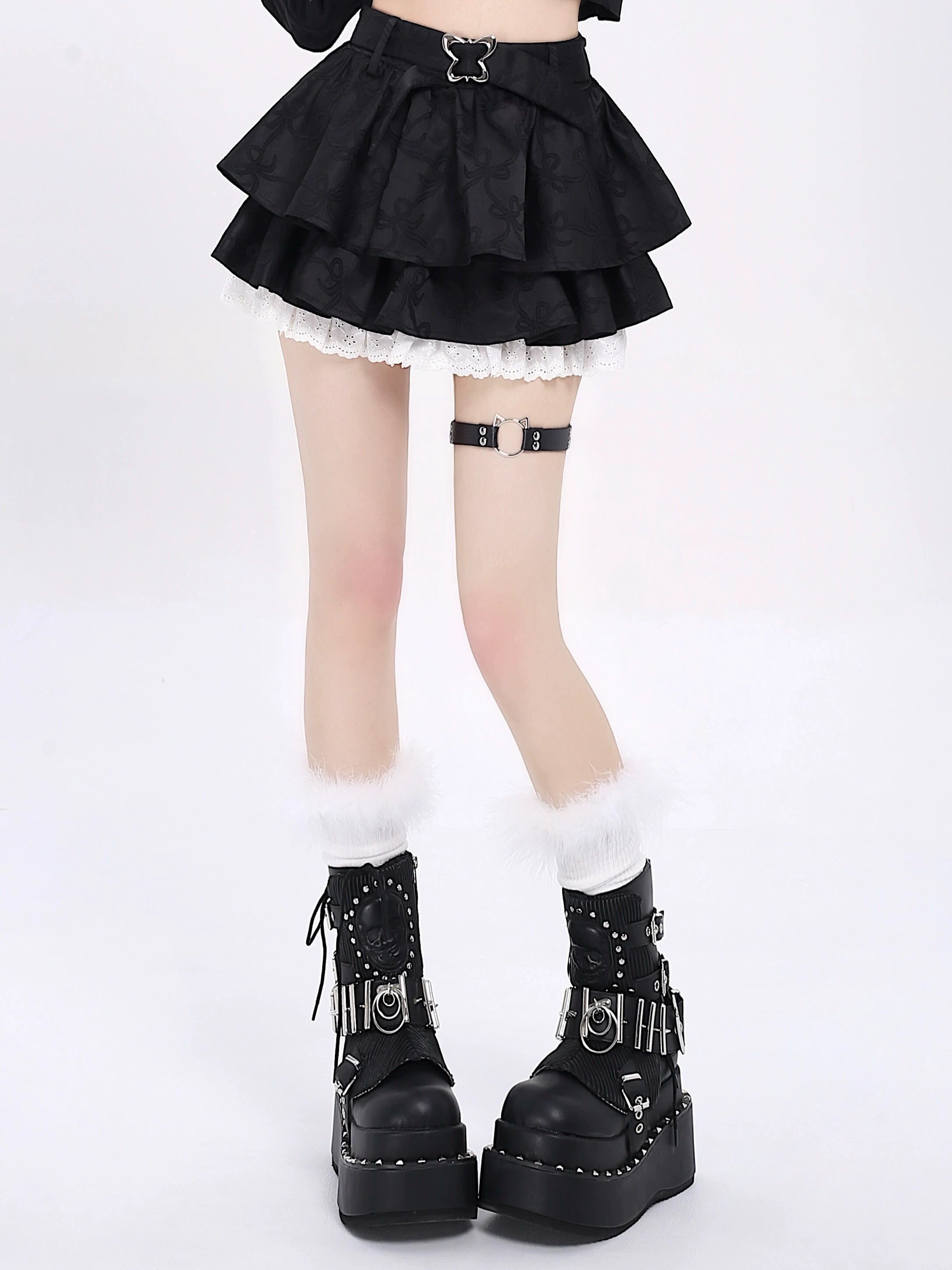 Crazygirl Kawaii Long Leg Effect Puffy Skirt