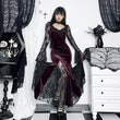 Wannathis Historical Victorian Gothic Lace Long-Sleeved Dress