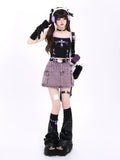 Crazygirl Kawaii Goth Hottie Strap Tank Top Camisole