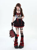 crazygirl [rebellious period] original y2k sweet cool yabi girl lace tutu cake skirt