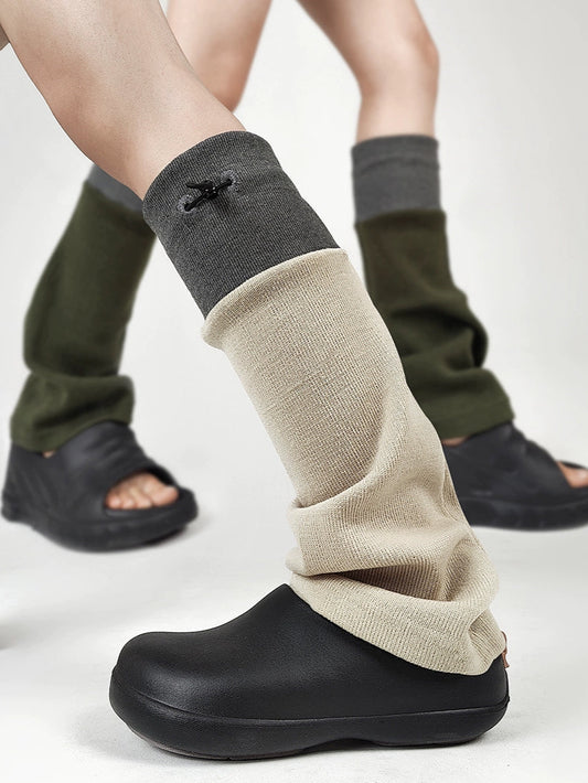 Leg Covers Drawstring Cotton Socks