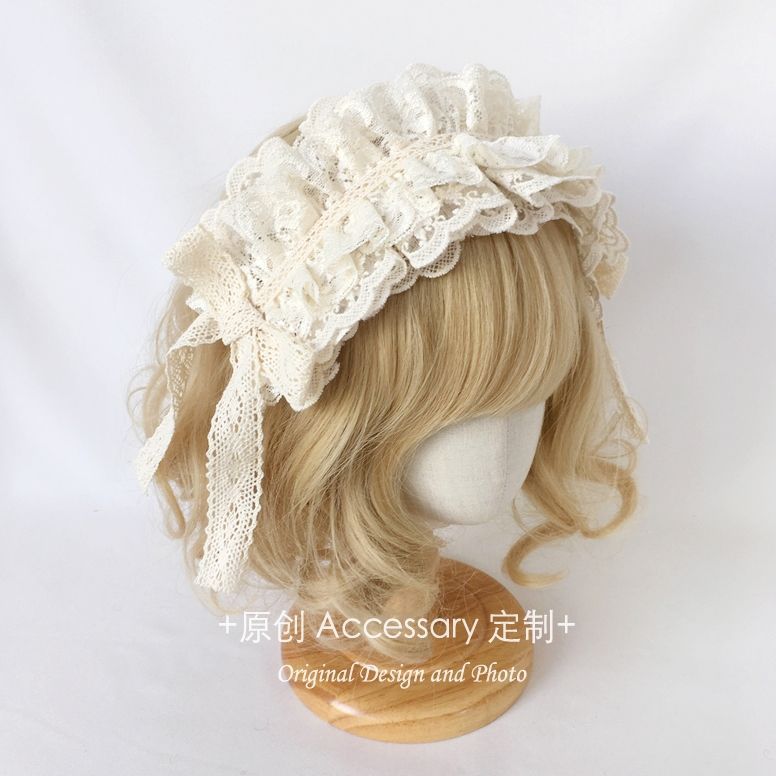 Girl Lolita French Elegant Handmade Lace Headband