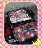 DRDR Plaid Ita Backpack Bag Punk Goth Kawaii