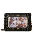 DRDR Original Design Picture Frame Crossbody Bag - Vintage Square Transparent Commuter Bag