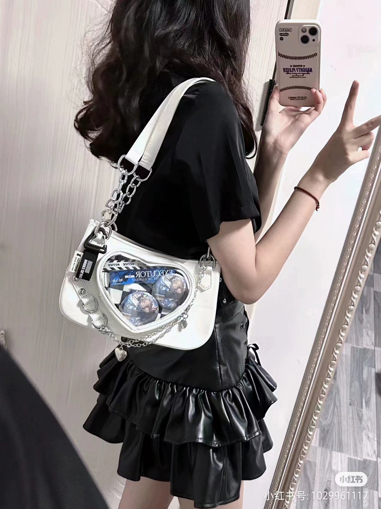 Seraphim Love Subculture Y2K Hot Girl Sweet Cool Wind Armpit Small Bag