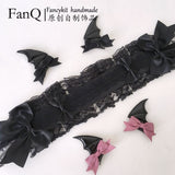 Dark Lolita Gothic Wings Devil Hairband Hairpin