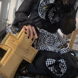 BabyFaceGirl Gothic Heavenly Cross Y2K Bag Dark Wind Subculture Chain Bag