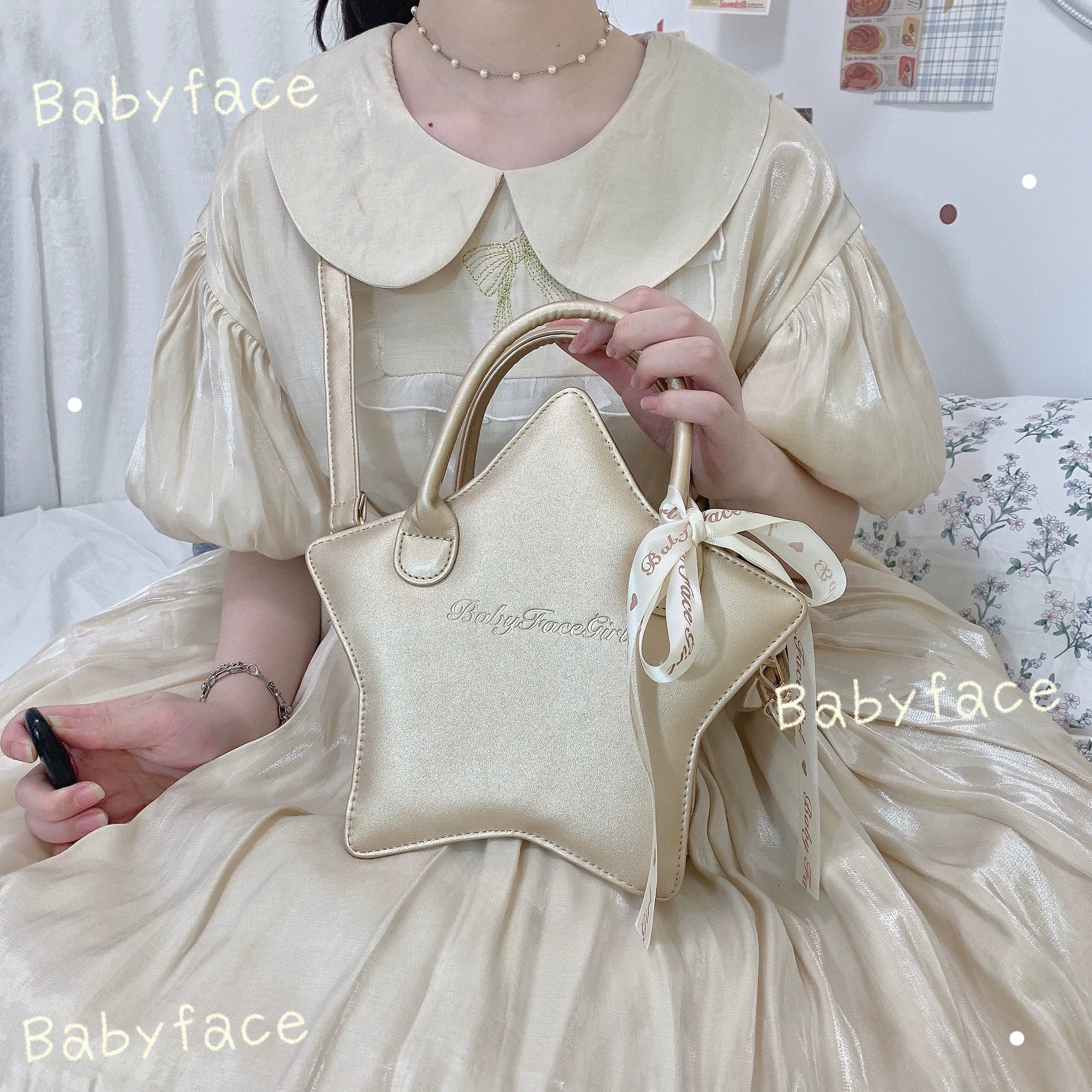 BabyFaceGirl Kawaii Little Star Handbag JK Uniform Lolita Bag