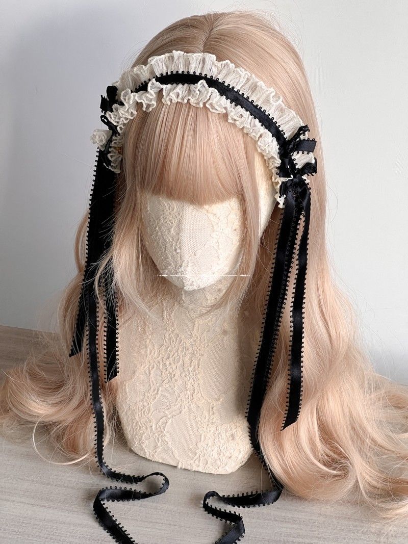 Multi-Color Lolita Handmade Ballet Lace Doll Headband