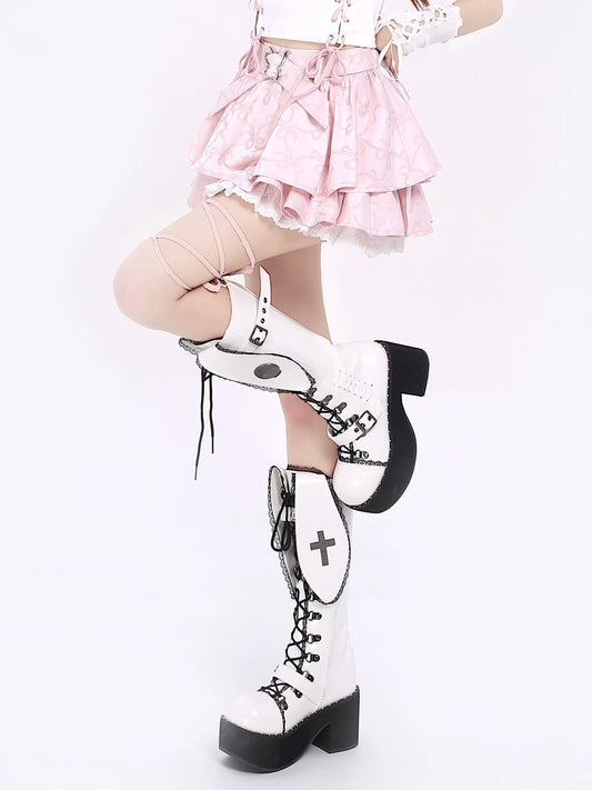 Crazygirl Kawaii Long Leg Effect Puffy Skirt