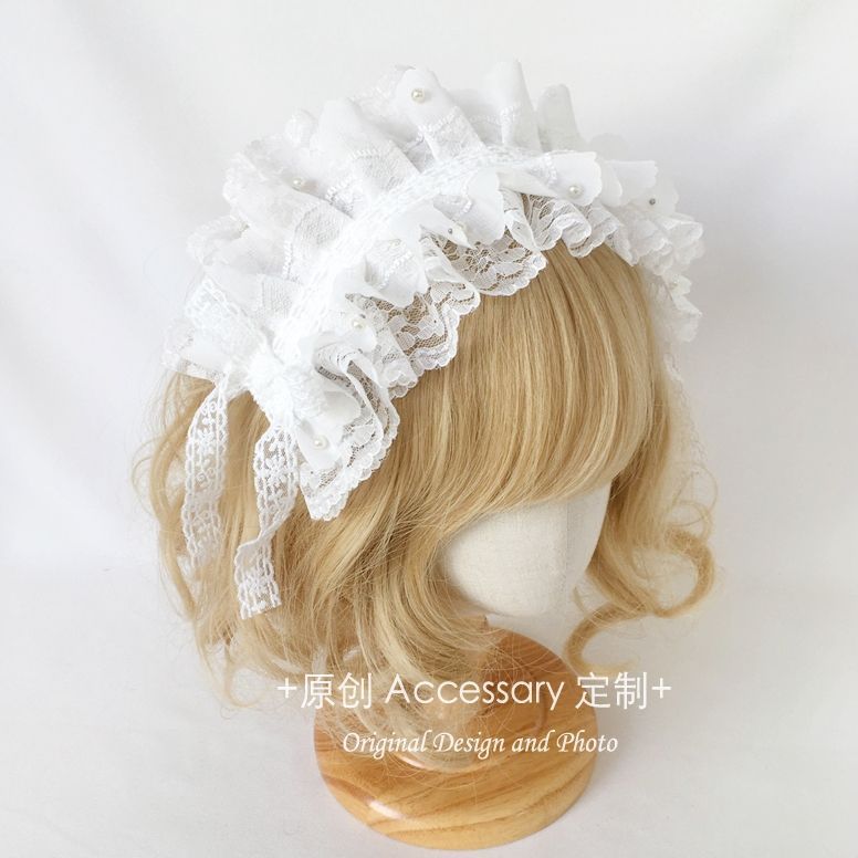 Girl Lolita French Elegant Handmade Lace Headband