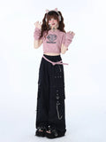 Crazygirl Kawaii Loose Straight-Leg Cargo Pants